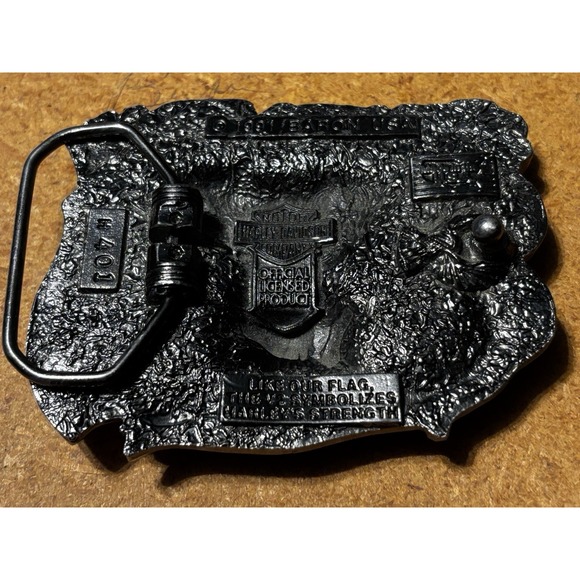 Harley Davidson Belt Buckle American Flag Engine‎ Made with Pride USA H401 - Picture 3 of 13